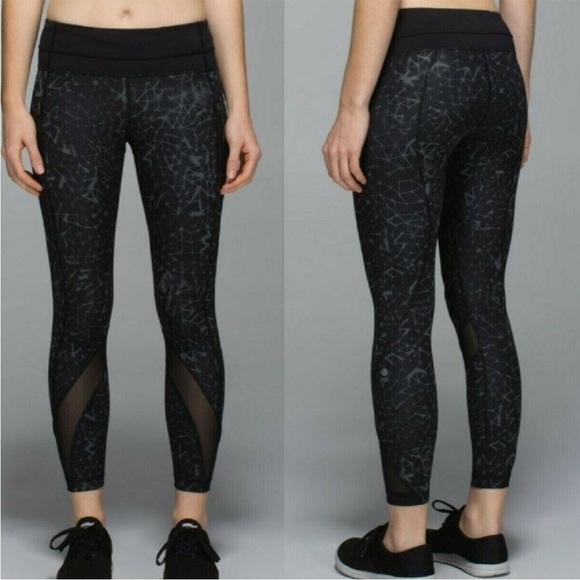 Lululemon Inspire Tight II Star Print Leggings Full-On Luxtreme, Mesh Size 8 - Picture 2 of 12